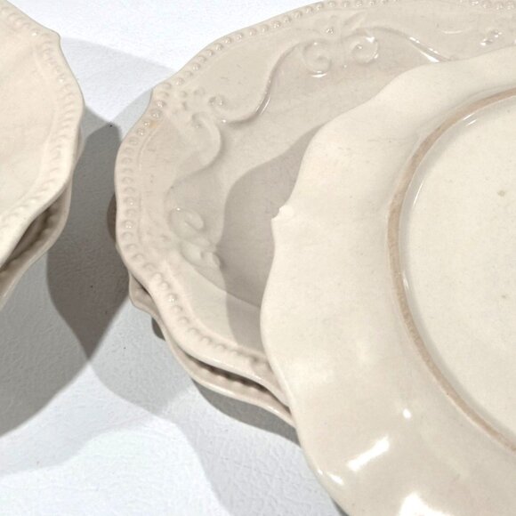 Pioneer Woman Paige off-white stoneware dishes - Picture 2 of 2